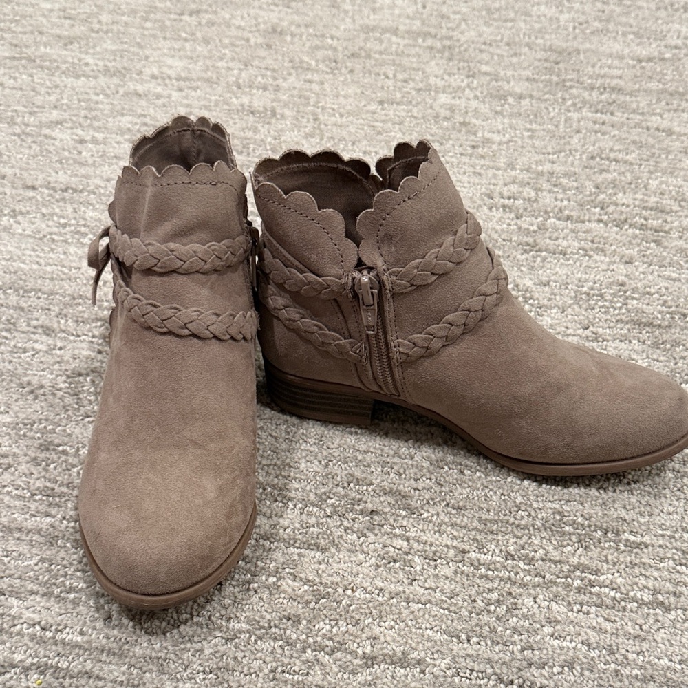 SO Braided Ankle Boots - Taupe